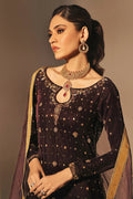 Mona Imran | Riona Velvet Affair | MUSHK by Mona Imran - Designer Dress - Type: Ladies Clothes - Available at Libayah - 100% Original