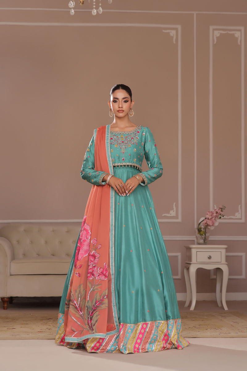 Wahaj M Khan | Banno Formals | IGI RAWSILK LEHNGA CHOLI by Wahaj M Khan - Designer Dress - Type: Ladies Clothes - Available at Libayah - 100% Original