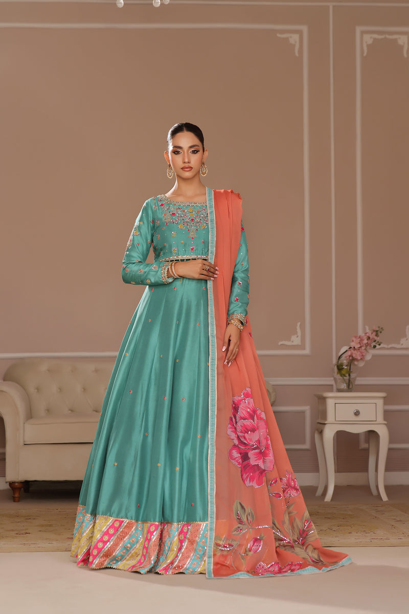 Wahaj M Khan | Banno Formals | IGI RAWSILK LEHNGA CHOLI by Wahaj M Khan - Designer Dress - Type: Ladies Clothes - Available at Libayah - 100% Original