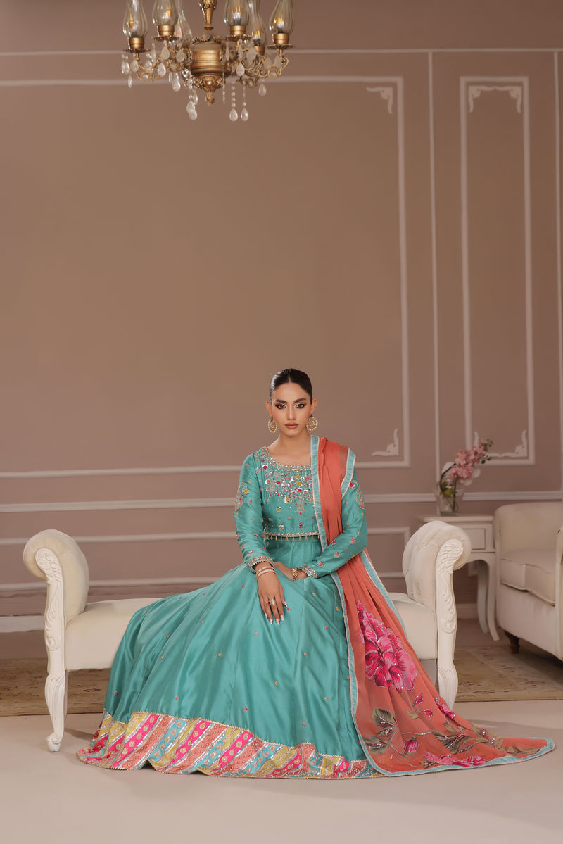 Wahaj M Khan | Banno Formals | IGI RAWSILK LEHNGA CHOLI by Wahaj M Khan - Designer Dress - Type: Ladies Clothes - Available at Libayah - 100% Original