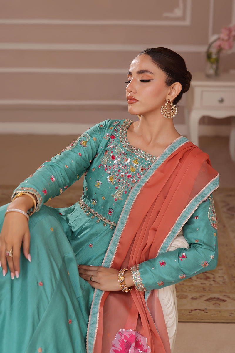 Wahaj M Khan | Banno Formals | IGI RAWSILK LEHNGA CHOLI by Wahaj M Khan - Designer Dress - Type: Ladies Clothes - Available at Libayah - 100% Original