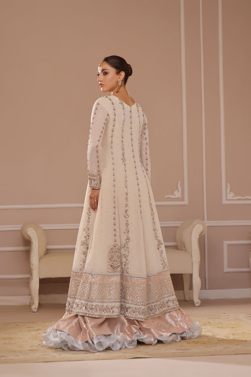 Wahaj M Khan | Banno Formals | IVORY CLASSIC NIKAH BANO2 JORA by Wahaj M Khan - Designer Dress - Type: Ladies Clothes - Available at Libayah - 100% Original