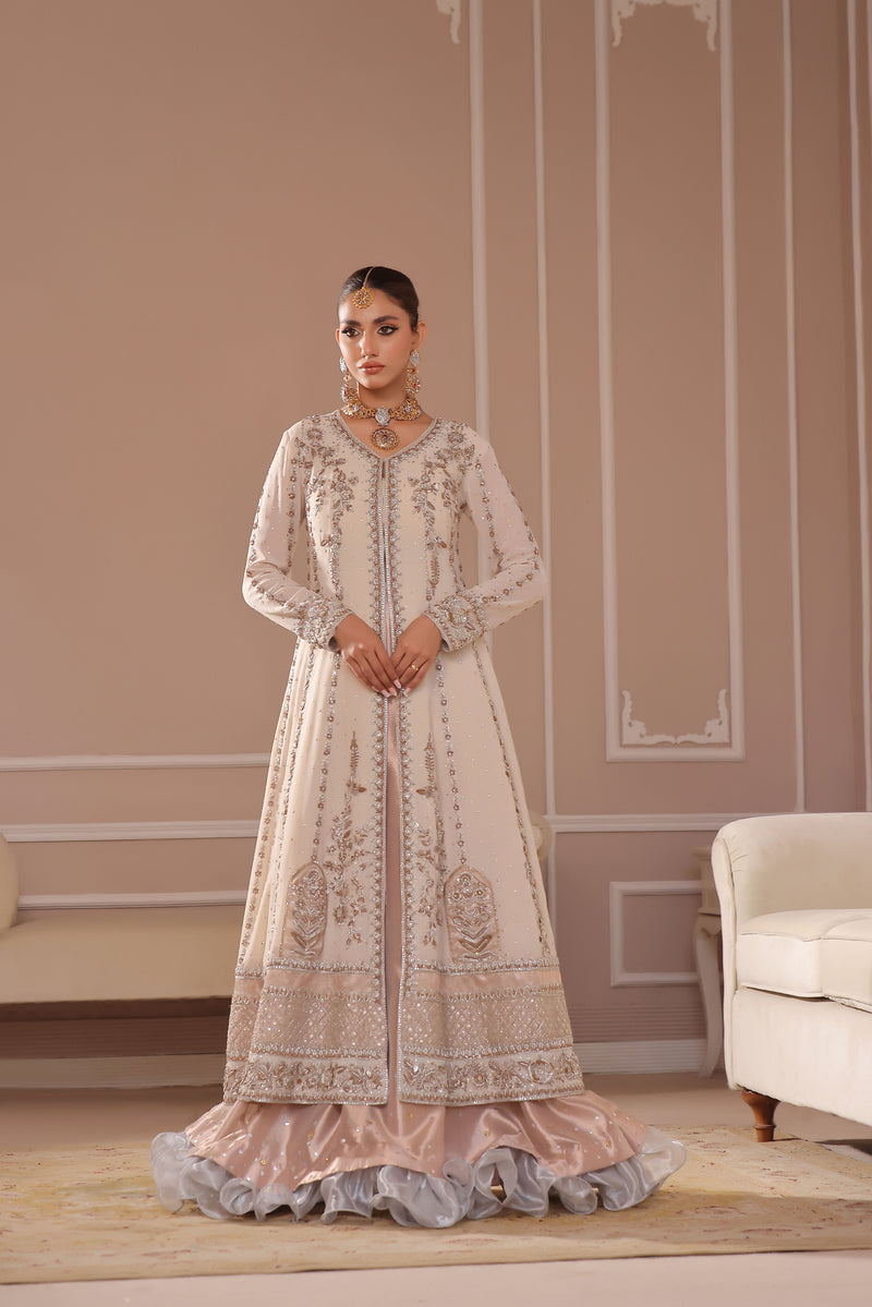 Wahaj M Khan | Banno Formals | IVORY CLASSIC NIKAH BANO2 JORA by Wahaj M Khan - Designer Dress - Type: Ladies Clothes - Available at Libayah - 100% Original