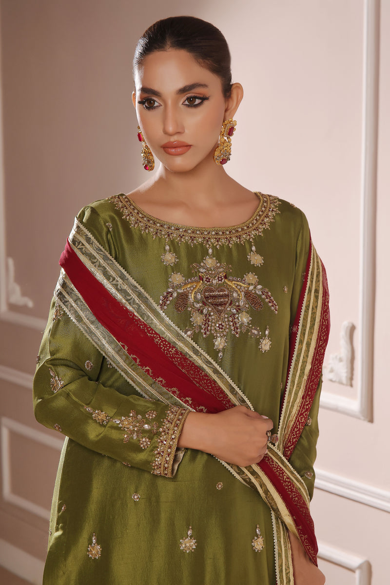 Wahaj M Khan | Banno Formals | DHANI MAROON BANO2 PALLAZZO SET by Wahaj M Khan - Designer Dress - Type: Ladies Clothes - Available at Libayah - 100% Original