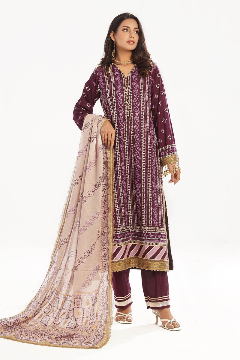 Gul Ahmed | Chunri Lawn 25 | CL-52413 by Gul Ahmed - Designer Dress - Type: Ladies Clothes - Available at Libayah - 100% Original