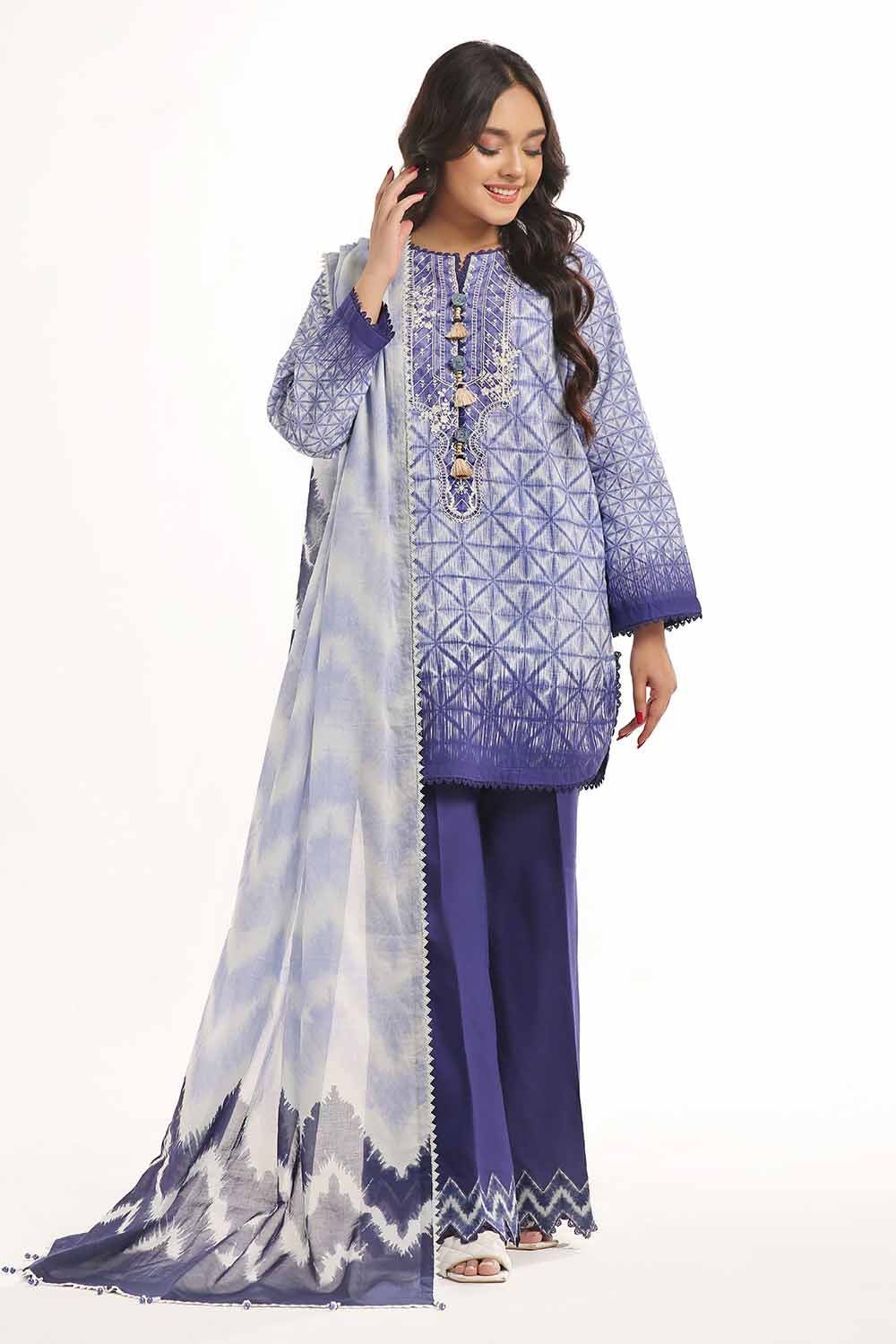 Gul Ahmed | MalMal Collection 24 | ML-42010 by Gul Ahmed - Designer Dress - Type: Luxury - Available at Libayah - 100% Original
