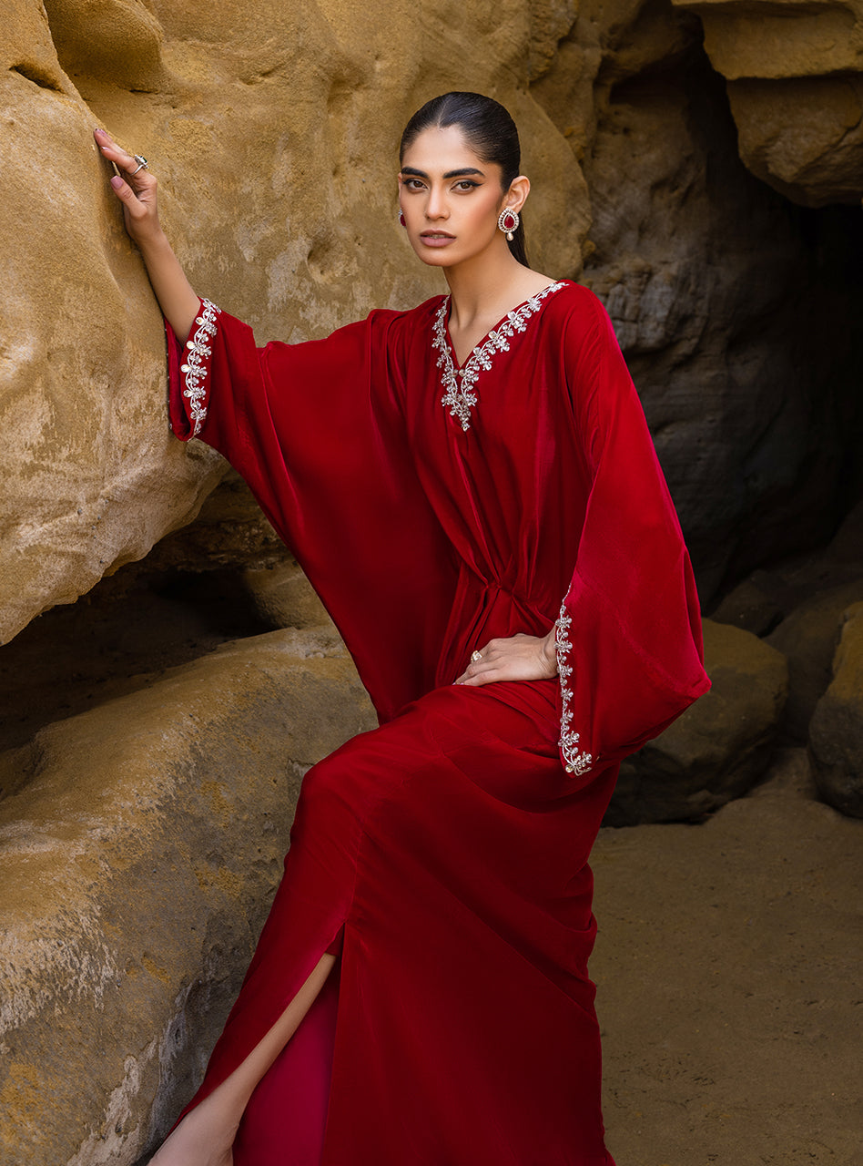 Zainab Chottani | Luxury Pret | CAPRI RED by Zainab Chottani - Designer Dress - Type: Ladies Clothes - Available at Libayah - 100% Original