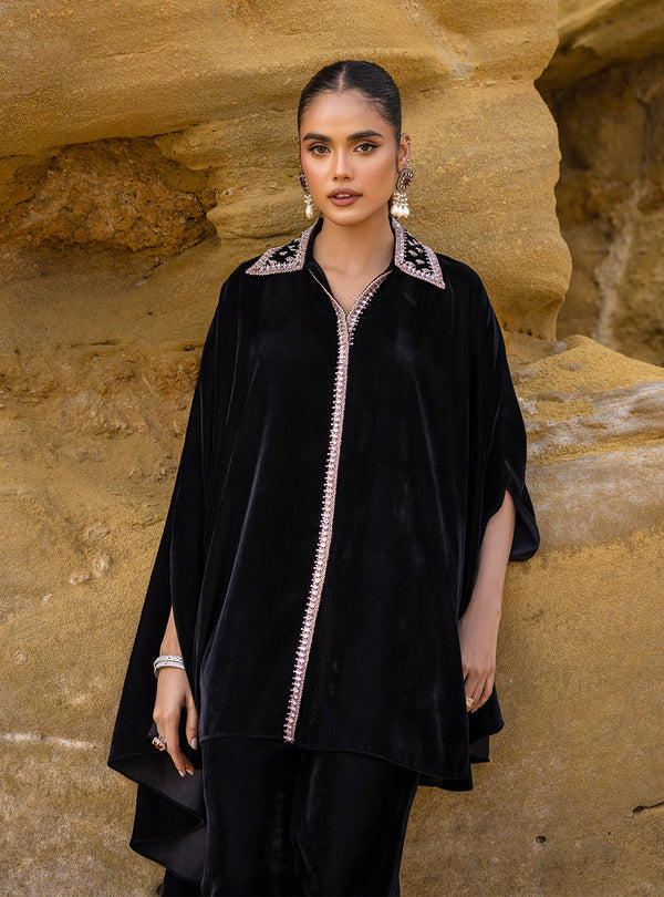Zainab Chottani | The Kaftan Edit | Black Plum