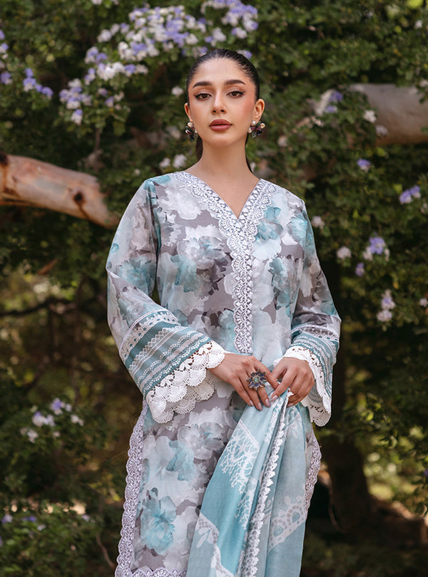 Zainab Chottani | Tahra Lawn 24 | ZINNIA - D 3B by Zainab Chottani - Designer Dress - Type: Ladies Clothes - Available at Libayah - 100% Original