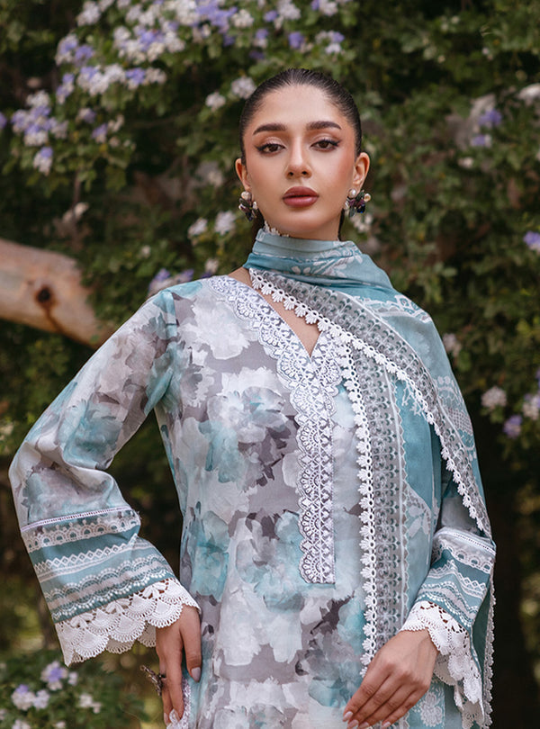 Zainab Chottani | Tahra Lawn 24 | ZINNIA - D 3B by Zainab Chottani - Designer Dress - Type: Ladies Clothes - Available at Libayah - 100% Original