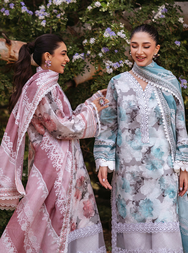 Zainab Chottani | Tahra Lawn 24 | ZINNIA - D 3B by Zainab Chottani - Designer Dress - Type: Ladies Clothes - Available at Libayah - 100% Original
