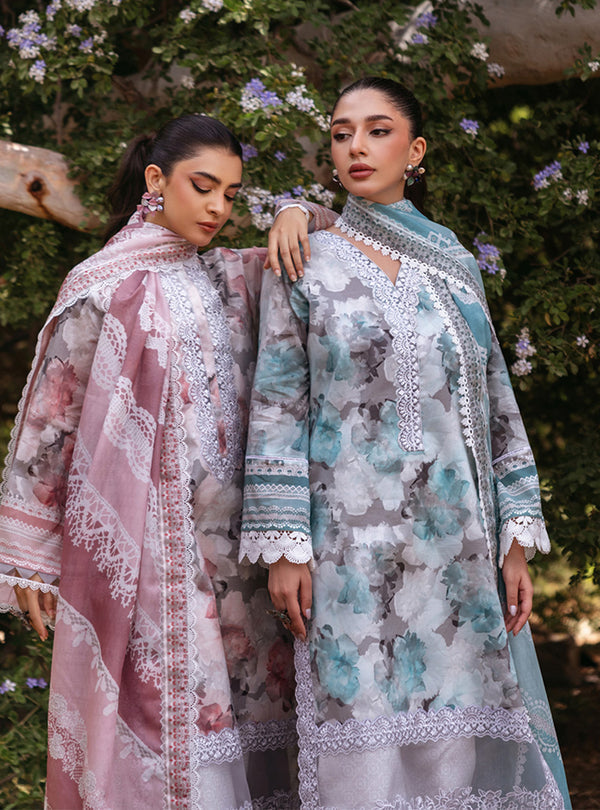 Zainab Chottani | Tahra Lawn 24 | ZINNIA - D 3A by Zainab Chottani - Designer Dress - Type: Ladies Clothes - Available at Libayah - 100% Original