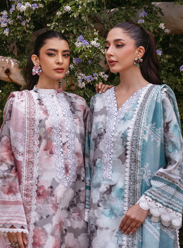 Zainab Chottani | Tahra Lawn 24 | ZINNIA - D 3A by Zainab Chottani - Designer Dress - Type: Ladies Clothes - Available at Libayah - 100% Original