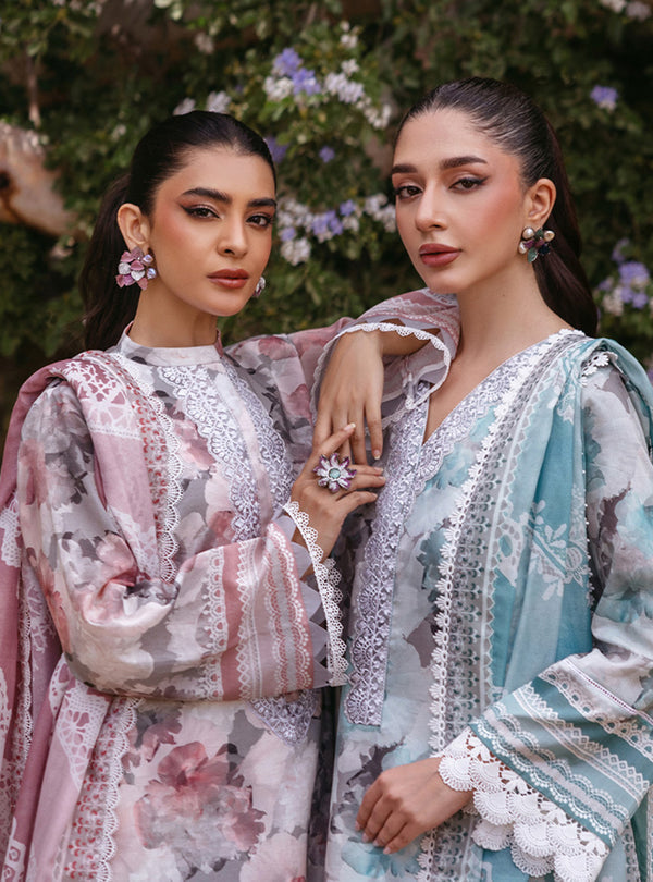 Zainab Chottani | Tahra Lawn 24 | ZINNIA - D 3A by Zainab Chottani - Designer Dress - Type: Ladies Clothes - Available at Libayah - 100% Original