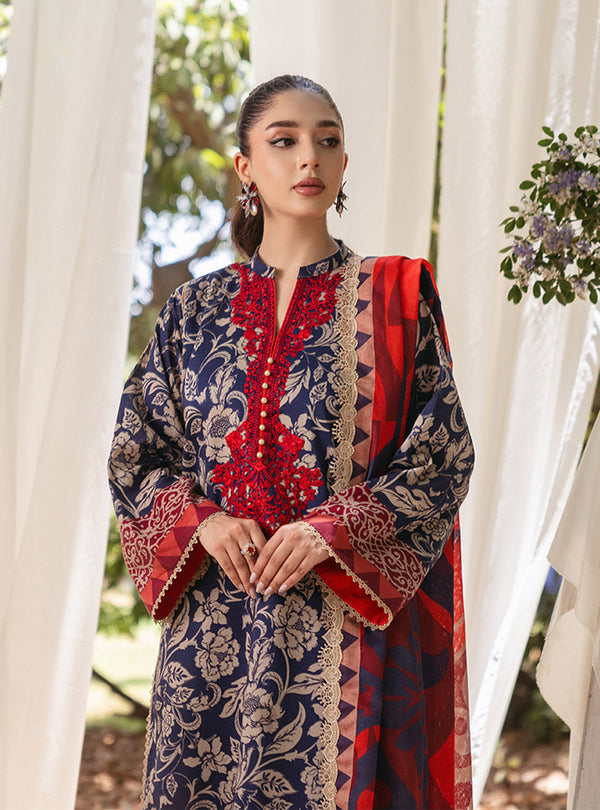 Zainab Chottani | Tahra Lawn 24 | TAMARA - D 7A by Zainab Chottani - Designer Dress - Type: Ladies Clothes - Available at Libayah - 100% Original