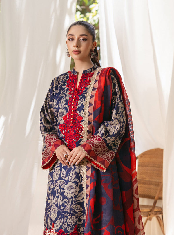 Zainab Chottani | Tahra Lawn 24 | TAMARA - D 7A by Zainab Chottani - Designer Dress - Type: Ladies Clothes - Available at Libayah - 100% Original