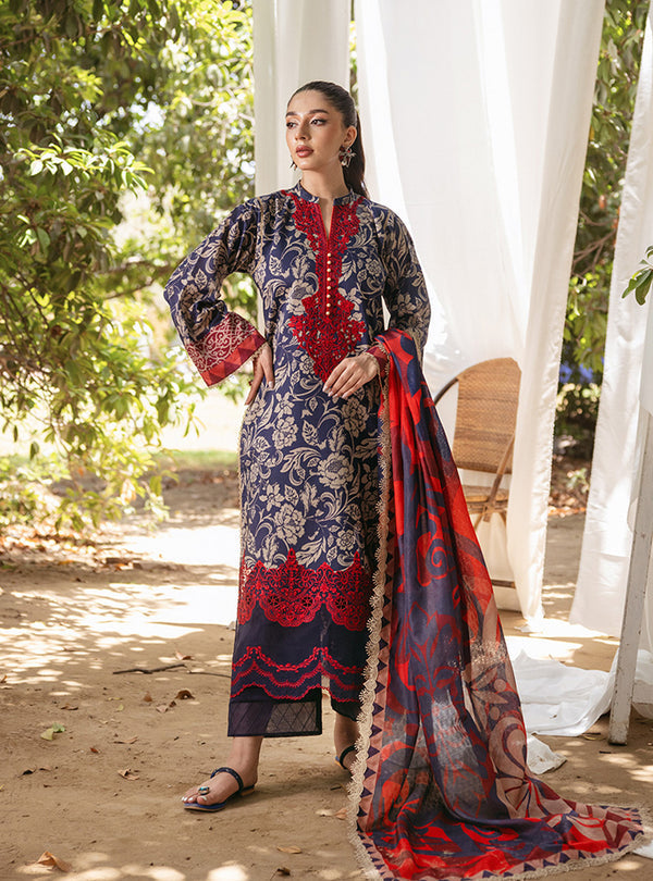 Zainab Chottani | Tahra Lawn 24 | TAMARA - D 7A by Zainab Chottani - Designer Dress - Type: Ladies Clothes - Available at Libayah - 100% Original