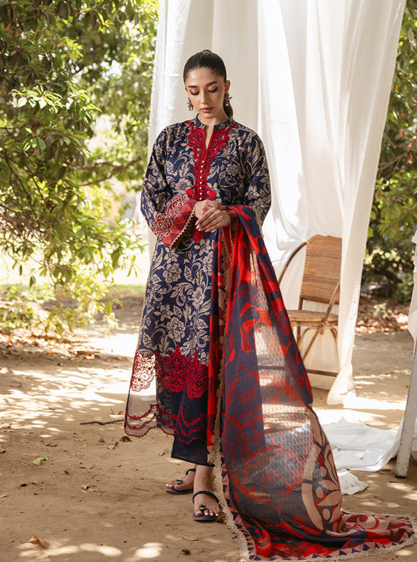 Zainab Chottani | Tahra Lawn 24 | TAMARA - D 7A by Zainab Chottani - Designer Dress - Type: Ladies Clothes - Available at Libayah - 100% Original