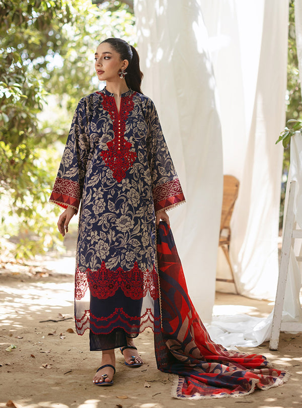 Zainab Chottani | Tahra Lawn 24 | TAMARA - D 7A by Zainab Chottani - Designer Dress - Type: Ladies Clothes - Available at Libayah - 100% Original