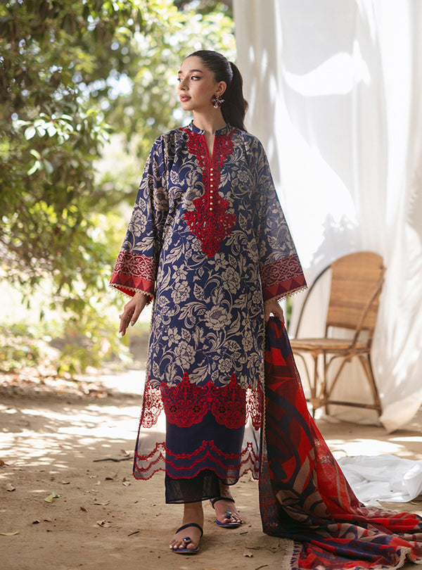 Zainab Chottani | Tahra Lawn 24 | TAMARA - D 7A by Zainab Chottani - Designer Dress - Type: Ladies Clothes - Available at Libayah - 100% Original