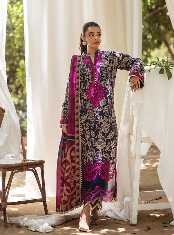 Zainab Chottani | Tahra Lawn 24 | TAMARA - D 7A by Zainab Chottani - Designer Dress - Type: Ladies Clothes - Available at Libayah - 100% Original