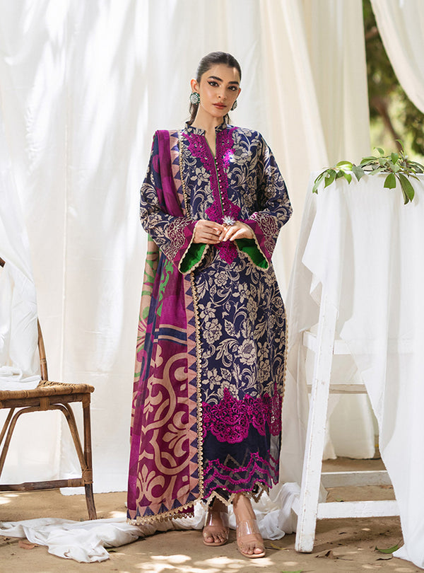 Zainab Chottani | Tahra Lawn 24 | TAMARA - D 7A by Zainab Chottani - Designer Dress - Type: Ladies Clothes - Available at Libayah - 100% Original