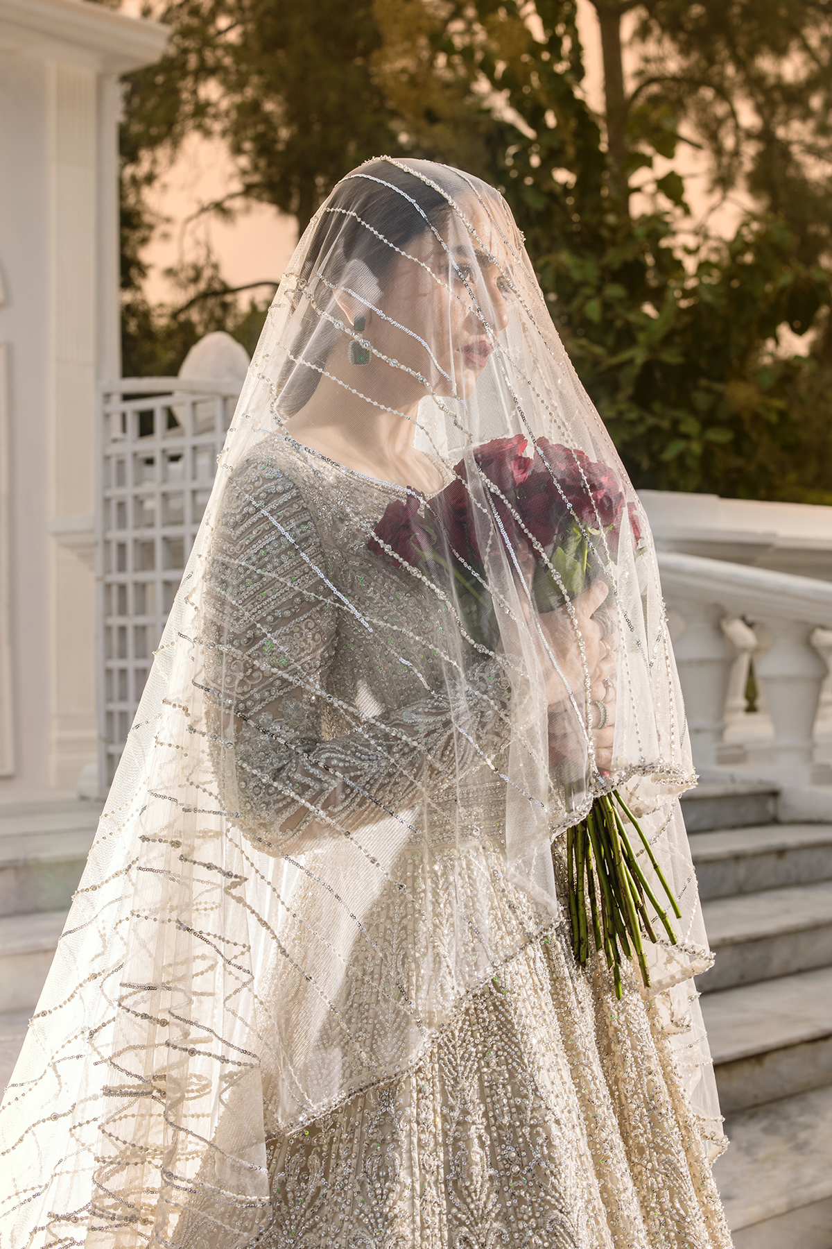 Erum Khan | Iris Bridal Couture 24 | DIAMOND DEWDROP by Erum Khan - Designer Dress - Type: Bridal - Available at Libayah - 100% Original