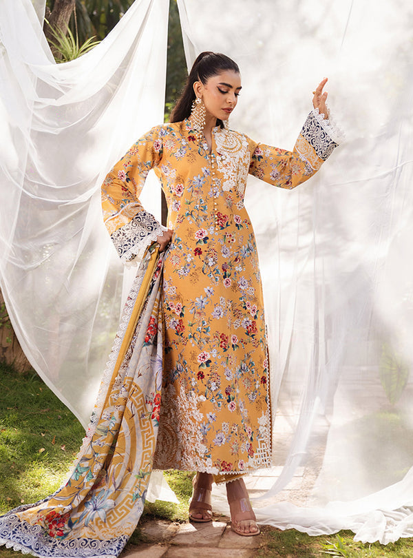 Zainab Chottani | Tahra Lawn 24 | BEEHA - D 2A by Zainab Chottani - Designer Dress - Type: Ladies Clothes - Available at Libayah - 100% Original