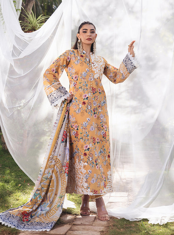 Zainab Chottani | Tahra Lawn 24 | BEEHA - D 2A by Zainab Chottani - Designer Dress - Type: Ladies Clothes - Available at Libayah - 100% Original