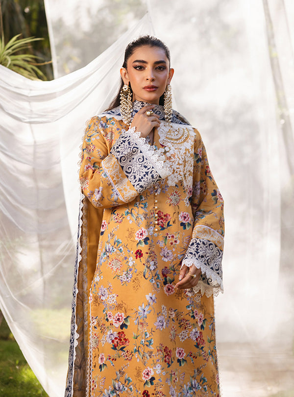 Zainab Chottani | Tahra Lawn 24 | BEEHA - D 2A by Zainab Chottani - Designer Dress - Type: Ladies Clothes - Available at Libayah - 100% Original