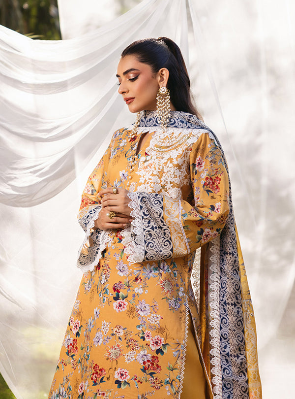 Zainab Chottani | Tahra Lawn 24 | BEEHA - D 2A by Zainab Chottani - Designer Dress - Type: Ladies Clothes - Available at Libayah - 100% Original