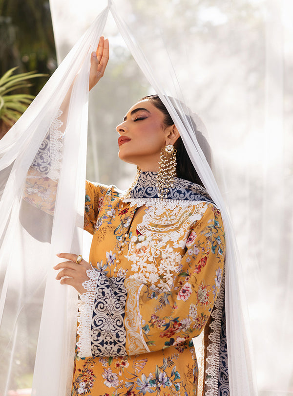 Zainab Chottani | Tahra Lawn 24 | BEEHA - D 2A by Zainab Chottani - Designer Dress - Type: Ladies Clothes - Available at Libayah - 100% Original