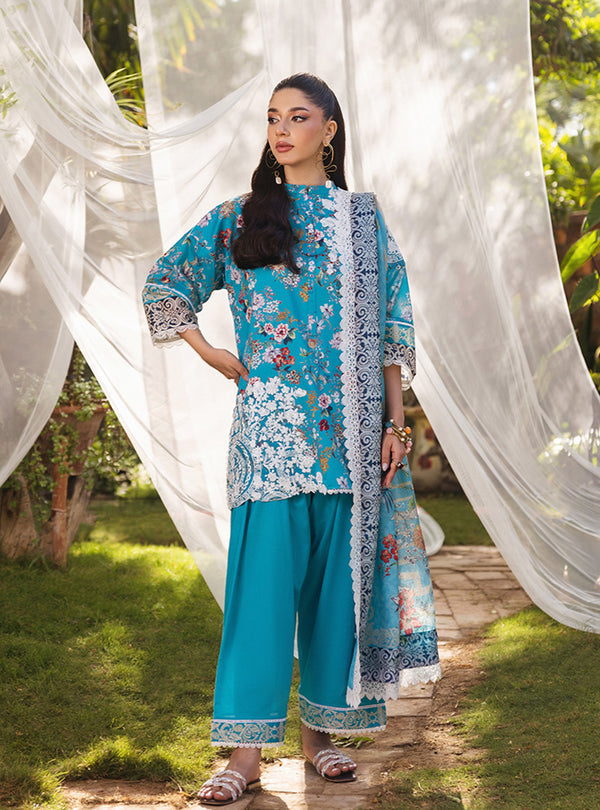 Zainab Chottani | Tahra Lawn 24 | BEEHA - D 2B by Zainab Chottani - Designer Dress - Type: Ladies Clothes - Available at Libayah - 100% Original