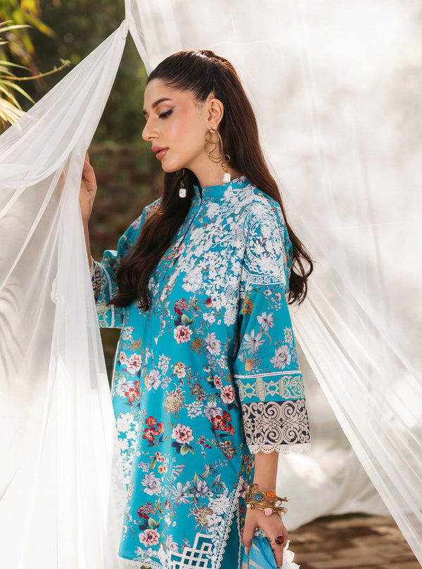 Zainab Chottani | Tahra Lawn 24 | BEEHA - D 2B by Zainab Chottani - Designer Dress - Type: Ladies Clothes - Available at Libayah - 100% Original