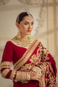 Erum Khan | Iris Bridal Couture 24 | RUBY RADIANCE by Erum Khan - Designer Dress - Type: Bridal - Available at Libayah - 100% Original