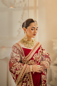 Erum Khan | Iris Bridal Couture 24 | RUBY RADIANCE by Erum Khan - Designer Dress - Type: Bridal - Available at Libayah - 100% Original