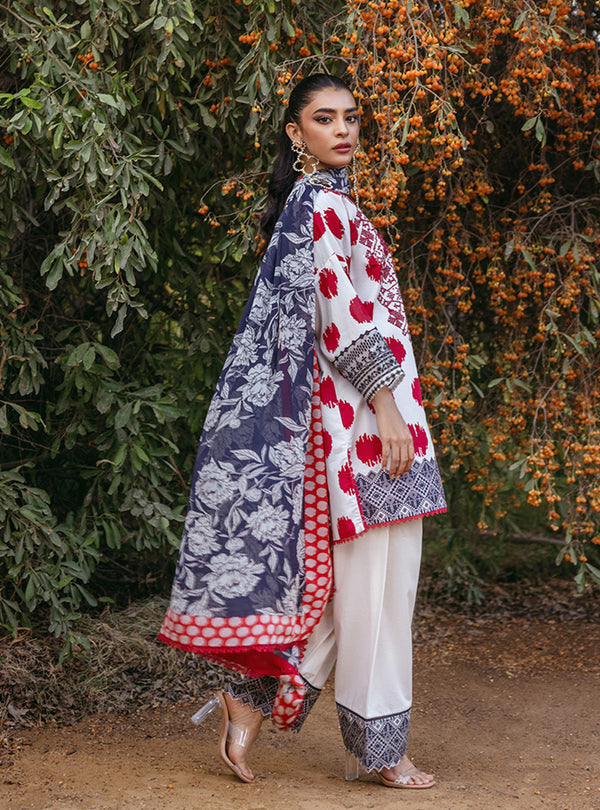 Zainab Chottani | Tahra Lawn 24 | FREYA - D 10A by Zainab Chottani - Designer Dress - Type: Ladies Clothes - Available at Libayah - 100% Original
