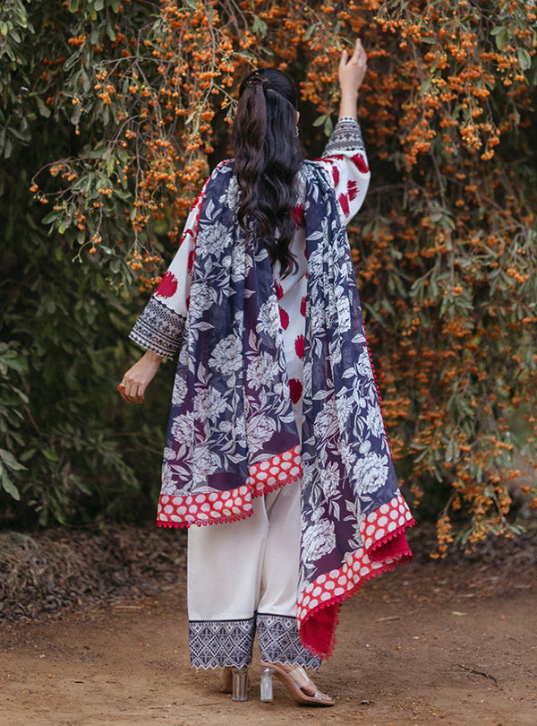 Zainab Chottani | Tahra Lawn 24 | FREYA - D 10A by Zainab Chottani - Designer Dress - Type: Ladies Clothes - Available at Libayah - 100% Original