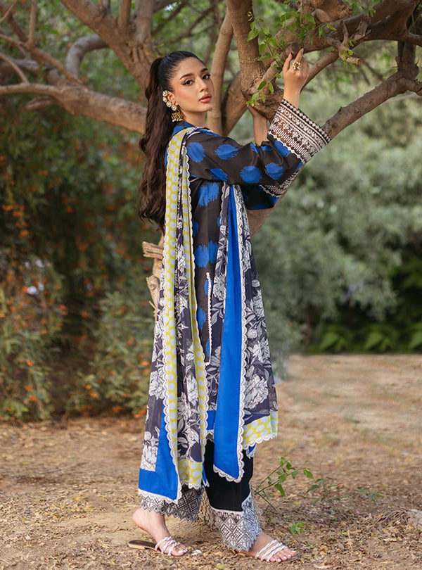 Zainab Chottani | Tahra Lawn 24 | FREYA - D 10B by Zainab Chottani - Designer Dress - Type: Ladies Clothes - Available at Libayah - 100% Original