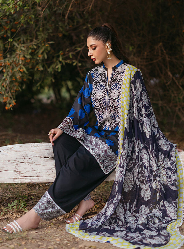 Zainab Chottani | Tahra Lawn 24 | FREYA - D 10B by Zainab Chottani - Designer Dress - Type: Ladies Clothes - Available at Libayah - 100% Original