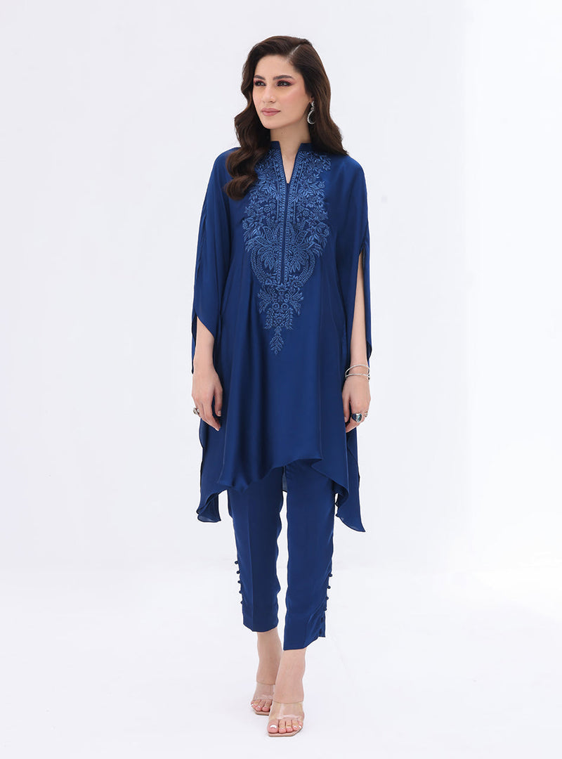 Zainab Chottani | Casual Pret | NAVY CASCADE by Zainab Chottani - Designer Dress - Type: Casual - Available at Libayah - 100% Original