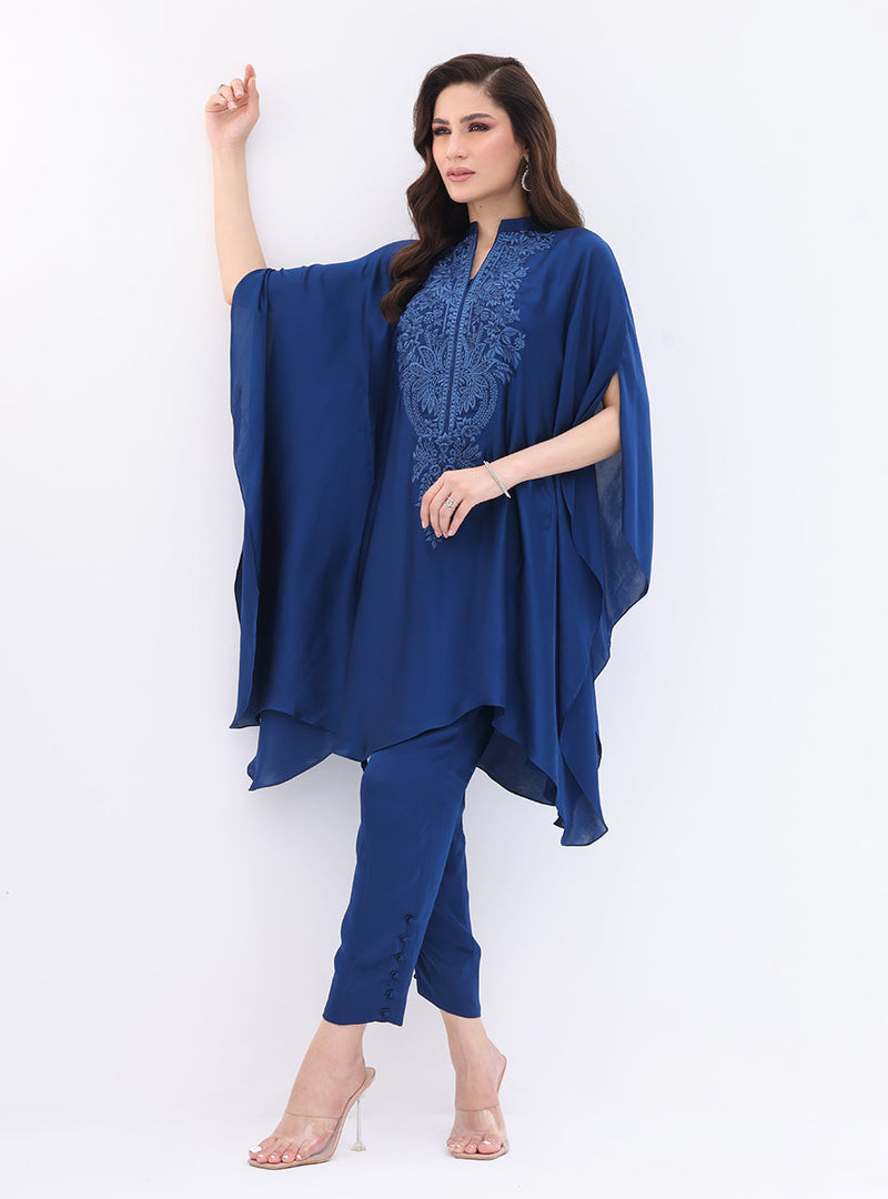 Zainab Chottani | Casual Pret | NAVY CASCADE by Zainab Chottani - Designer Dress - Type: Casual - Available at Libayah - 100% Original