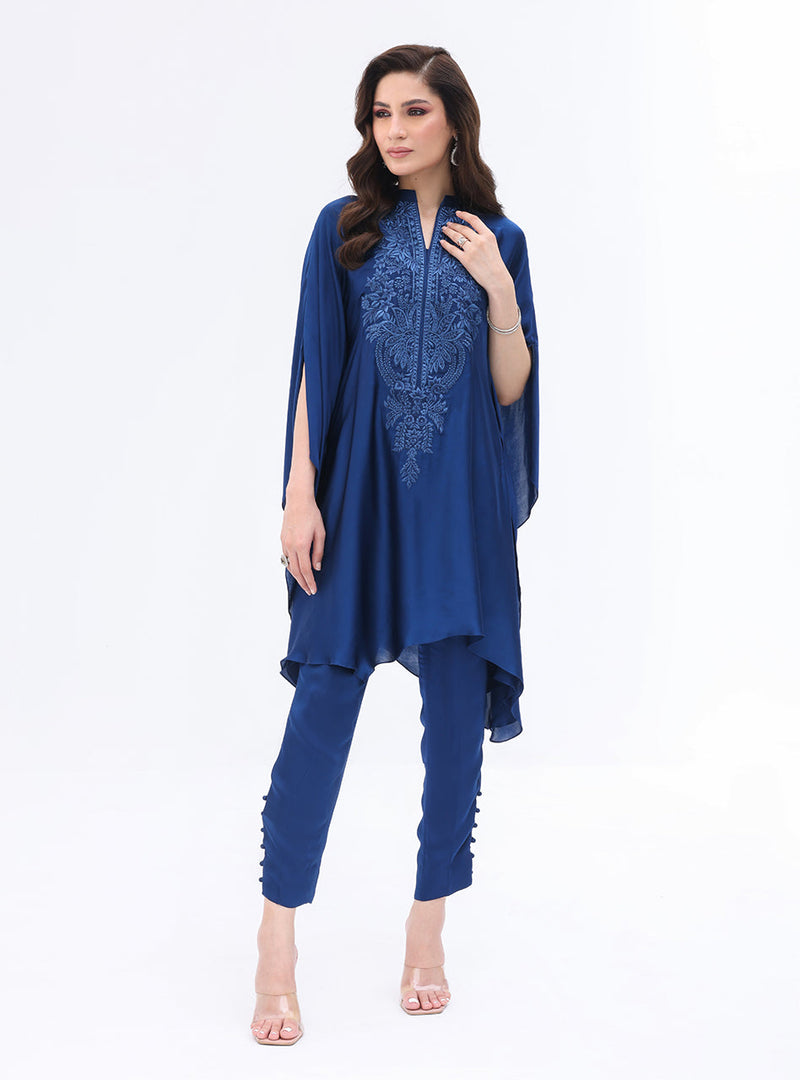 Zainab Chottani | Casual Pret | NAVY CASCADE by Zainab Chottani - Designer Dress - Type: Casual - Available at Libayah - 100% Original