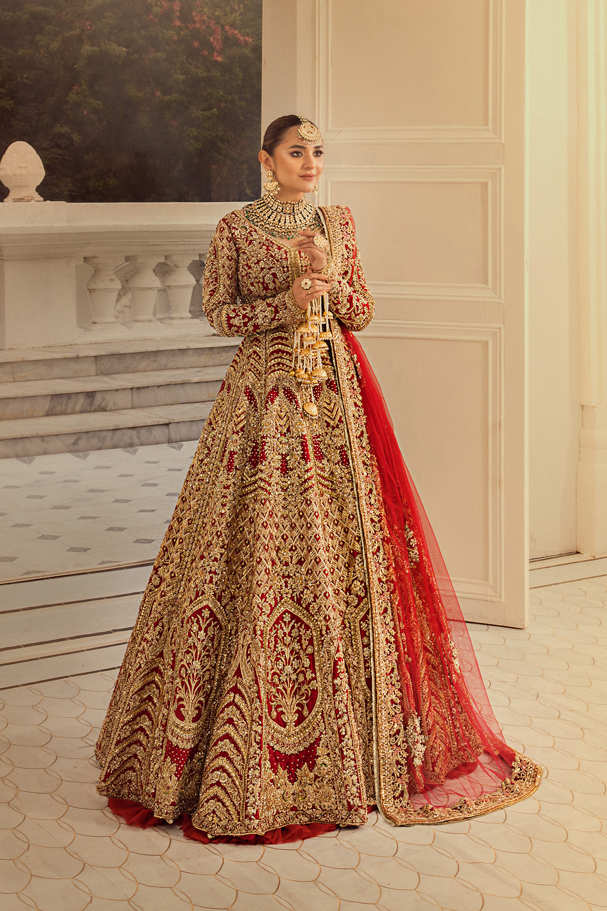 Erum Khan | Iris Bridal Couture 24 | Royal Rose by Erum Khan - Designer Dress - Type: Bridal - Available at Libayah - 100% Original