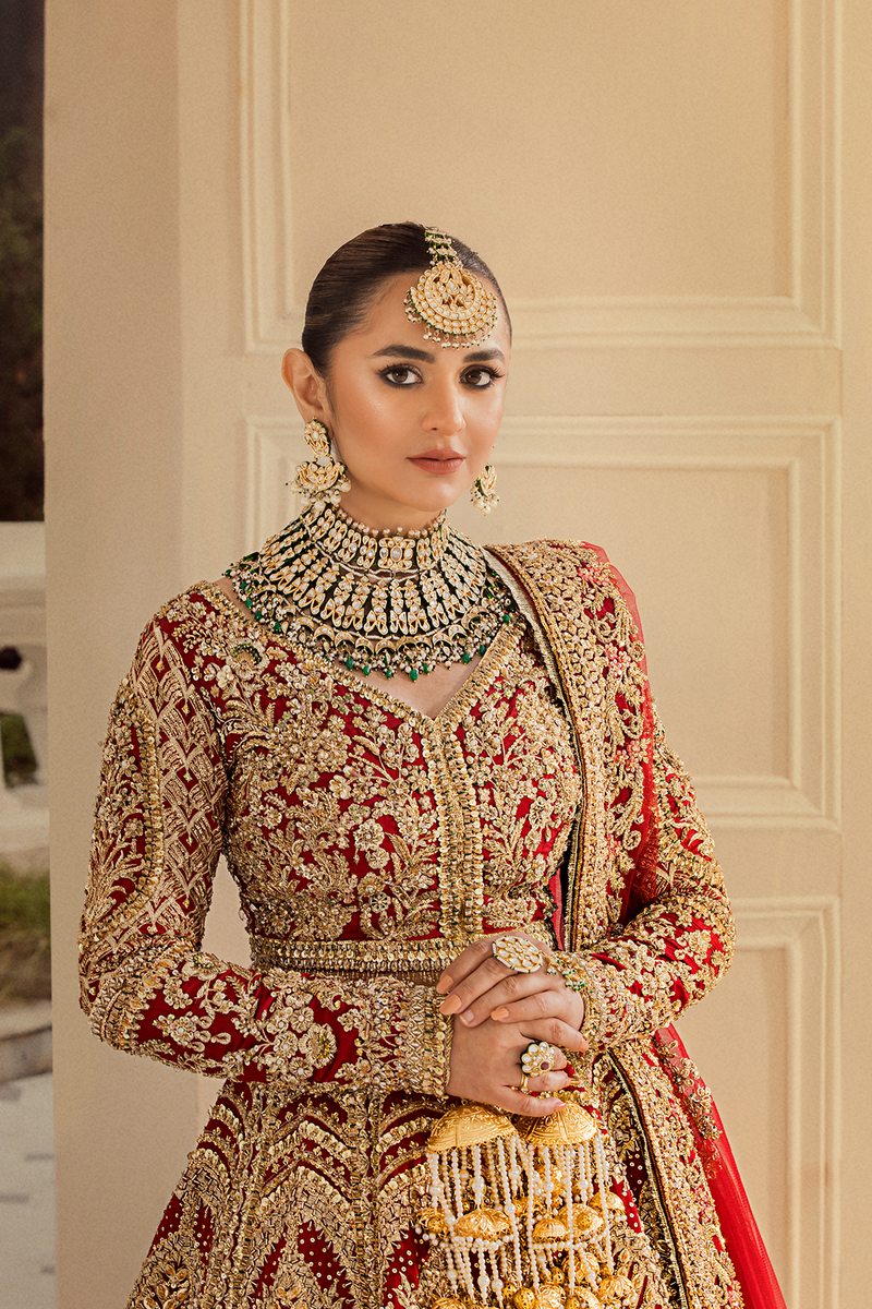 Erum Khan | Iris Bridal Couture 24 | Royal Rose by Erum Khan - Designer Dress - Type: Bridal - Available at Libayah - 100% Original