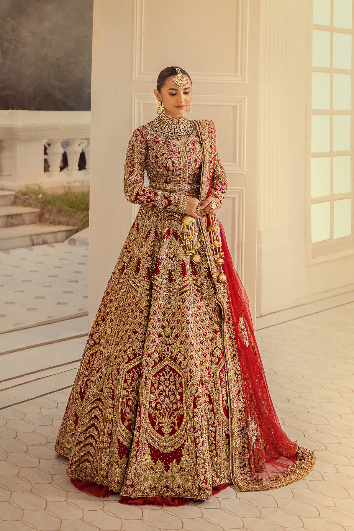 Erum Khan | Iris Bridal Couture 24 | Royal Rose by Erum Khan - Designer Dress - Type: Bridal - Available at Libayah - 100% Original