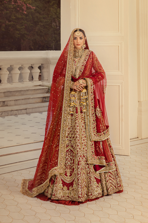 Erum Khan | Iris Bridal Couture 24 | Royal Rose by Erum Khan - Designer Dress - Type: Bridal - Available at Libayah - 100% Original