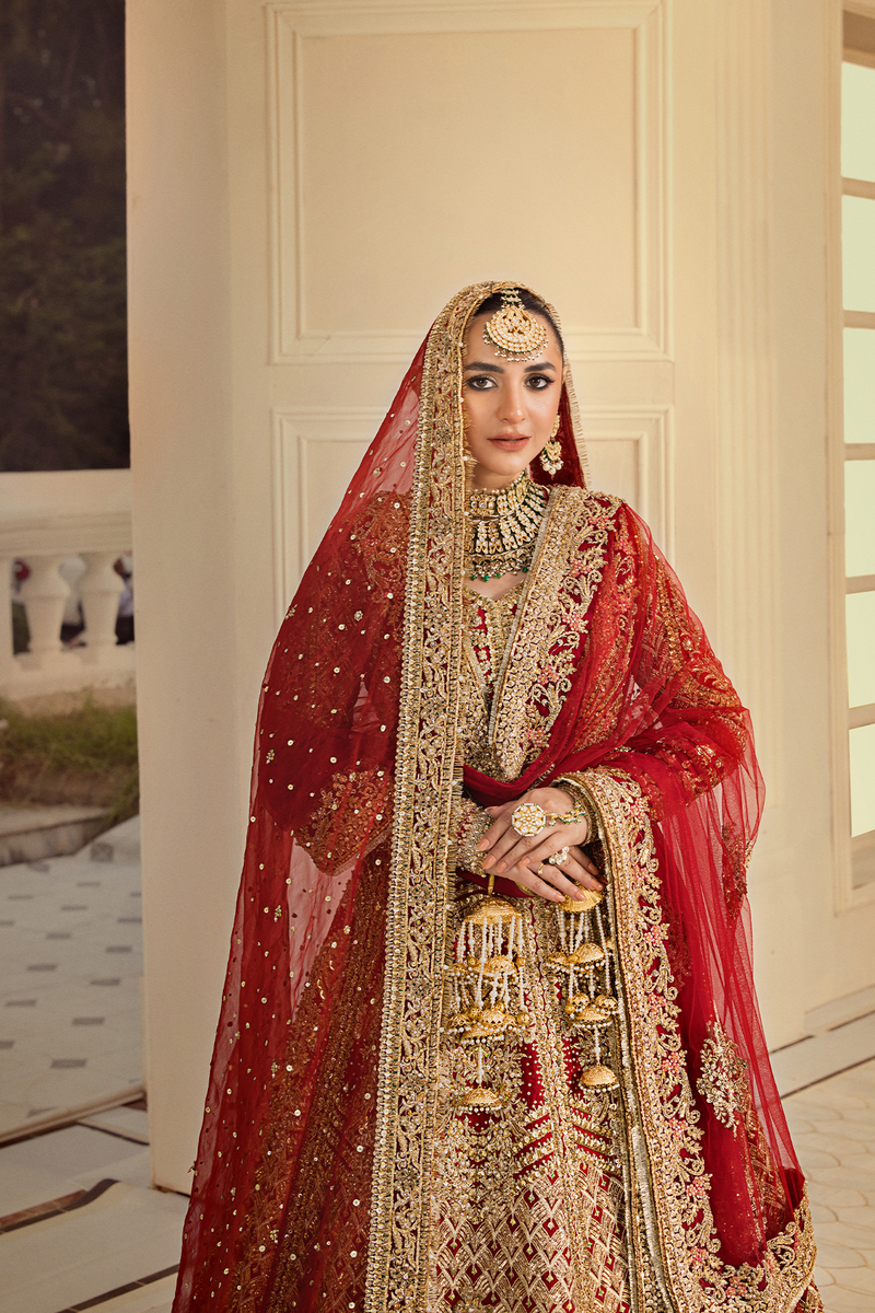 Erum Khan | Iris Bridal Couture 24 | Royal Rose by Erum Khan - Designer Dress - Type: Bridal - Available at Libayah - 100% Original