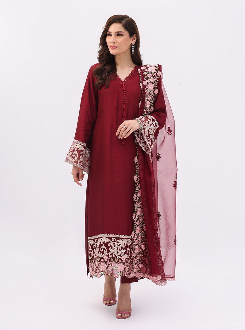 Zainab Chottani | Luxury Pret | DARK SUAVE by Zainab Chottani - Designer Dress - Type: Ladies Clothes - Available at Libayah - 100% Original