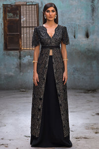Erum Khan | Dazzling Fiesta | Raven - Designer Dress - Type : Ladies Clothes - Available at Libayah - 100% Original